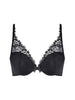 Wish Triangle Push Up Bra - Black