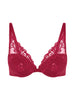 Saga Triangle Push Up Bra - Lipstick