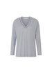 Brume Long Sleeve Night Top - Mineral Grey