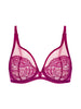 Exotica Full Cup Plunge Bra - Raspberry