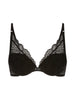 Exotica Triangle Push Up Bra - Black