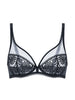 Amazone Full Cup Plunge Bra - Black