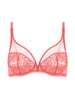 Amazone Full Cup Plunge Bra - Texas Pink