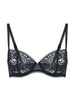 Amazone Half Cup Bra - Black