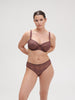 Embleme Full Cup Square Neck Bra - Byzantine