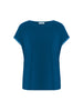 Aurore Short Sleeve Night Top - Poseidon Blue