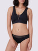 Harmony Wire Free Sports Crop - Black