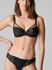 Wish Full Cup Plunge Bra - Black