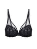 Wish Full Cup Plunge Bra - Black