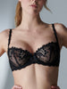 Wish Half Cup Bra - Black