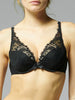 Wish Triangle Push Up Bra - Black