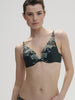 Wish Triangle Push Up Bra - Kolsai Green