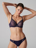 Comete Moulded Underwire Bra - Midnight