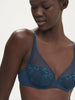 Delice Full Cup Plunge Bra - Prestige Blue