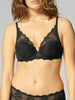 Reve Triangle Push Up Bra - Black