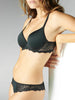 Caresse 3D Plunge Contour Bra - Black