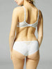 Reflet Full Cup Plunge Bra - White