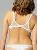 Reflet Half Cup Bra - White