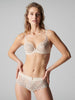 Saga Full Cup Plunge Bra - Beige Topaze