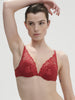 Saga Triangle Push Up Bra - Lipstick