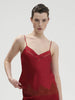 Nocturne Silk Camisole - Tango Red