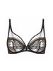 Singuliere Full Cup Plunge Bra - Black