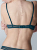 Utopia Triangle Push Up Bra - English Green