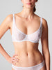 Opaline Curved Neckline Bra - White