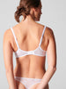 Opaline Curved Neckline Bra - White