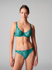 Opaline Curved Neckline Bra - Emerald