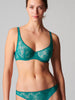 Opaline Curved Neckline Bra - Emerald