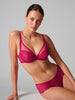 Exotica Full Cup Plunge Bra - Raspberry