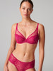 Exotica Full Cup Plunge Bra - Raspberry