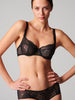 Exotica Half Cup Bra - Black