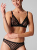 Hortense Soft Cup Triangle Bra - Black