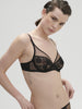 Amazone Full Cup Plunge Bra - Black