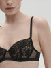 Amazone Half Cup Bra - Black