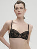 Amazone Half Cup Bra - Black