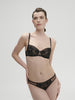 Amazone Half Cup Bra - Black