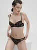 Amazone Half Cup Bra - Black