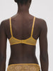 Embleme Curved Neckline Bra - Golden Yellow