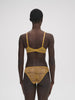 Embleme Curved Neckline Bra - Golden Yellow