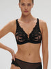 Mystic Deep Plunge Underwire Bra - Black