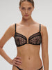 Rose Soft Cup Triangle Bra - Black