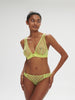 Rose Full Cup Triangle Bra - Lime