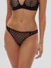 Rose Bikini Brief - Black