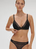 Pia Soft Cup Triangle Bra - Black