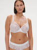 Wish Full Cup Plunge Bra - Crystal White