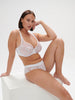 Wish Full Cup Plunge Bra - Crystal White