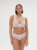 Wish Full Cup Plunge Bra - Crystal White